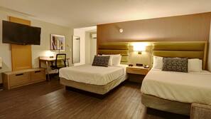In-room safe, desk, laptop workspace, soundproofing