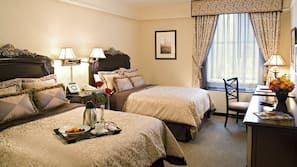 Hypo-allergenic bedding, in-room safe, desk, laptop workspace