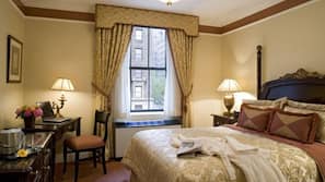 Hypo-allergenic bedding, in-room safe, desk, laptop workspace