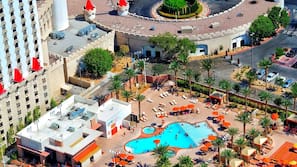 Seasonal outdoor pool, cabanas (surcharge)