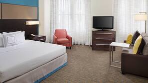 Hypo-allergenic bedding, in-room safe, iron/ironing board