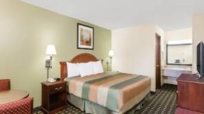 Pillow top beds, blackout curtains, iron/ironing board
