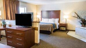 Desk, iron/ironing board, free WiFi, linens