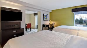 In-room safe, desk, iron/ironing board, free cribs/infant beds