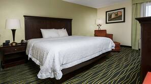 Egyptian cotton sheets, premium bedding, down comforters, in-room safe