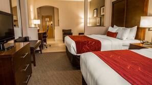 In-room safe, desk, iron/ironing board, free cribs/infant beds