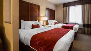 In-room safe, desk, iron/ironing board, free cribs/infant beds