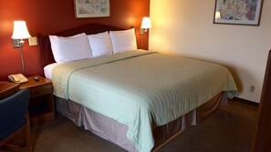Desk, iron/ironing board, free WiFi, linens