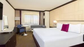 Hypo-allergenic bedding, pillowtop beds, in-room safe, desk