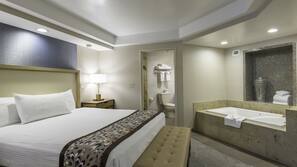 In-room safe, desk, laptop workspace, blackout drapes
