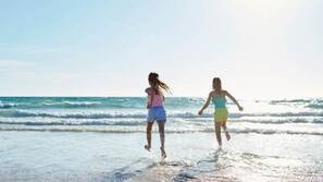 On the beach, white sand, beach bar