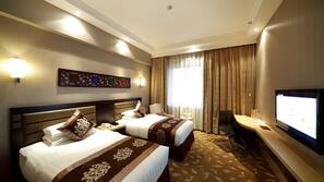 Minibar, in-room safe, desk, blackout curtains