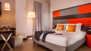 Premium bedding, minibar, in-room safe, desk