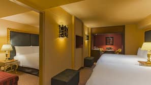 Premium bedding, down comforters, pillowtop beds, minibar