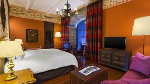 Premium bedding, down comforters, pillowtop beds, minibar