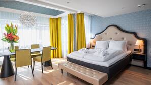Literie de qualité supérieure, surmatelas, minibar