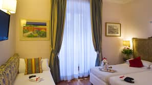 Biancheria da letto di alta qualità, minibar, cassaforte in camera