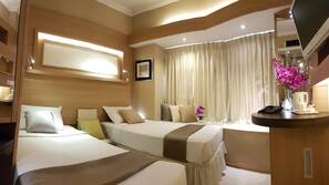 In-room safe, desk, blackout curtains, iron/ironing board