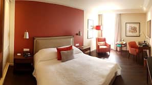 Premium bedding, down comforters, minibar, in-room safe