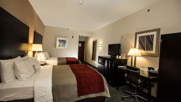 Desk, iron/ironing board, rollaway beds, free WiFi