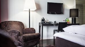 Literie hypoallergénique, coffre-forts dans les chambres