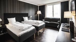 Literie hypoallergénique, coffre-forts dans les chambres