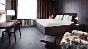 Literie hypoallergénique, coffre-forts dans les chambres
