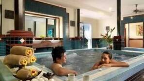 Indoor spa bath