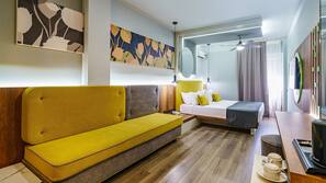 Premium bedding, in-room safe, individually decorated, desk