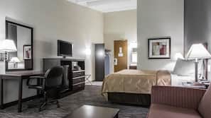 Desk, iron/ironing board, free WiFi, linens
