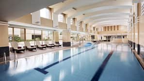 Indoor pool, outdoor pool, lifeguards on site