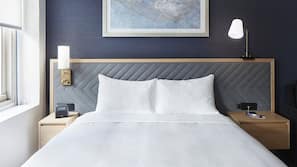 Ropa de cama de alta calidad, caja fuerte, escritorio y wifi gratis
