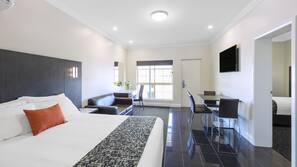 Premium bedding, minibar, desk, blackout curtains
