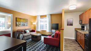 Premium bedding, down comforters, pillowtop beds, in-room safe