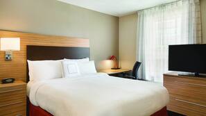 Premium bedding, down comforters, pillowtop beds, in-room safe