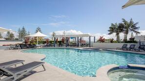 Indoor pool, outdoor pool
