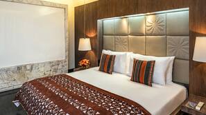 Premium bedding, memory-foam beds, minibar, in-room safe
