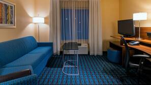 In-room safe, desk, iron/ironing board, free cribs/infant beds