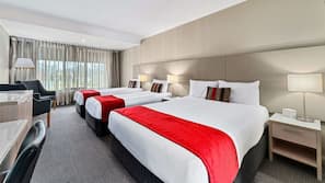 Premium bedding, minibar, desk, blackout curtains