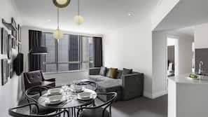 Premium bedding, pillow top beds, minibar, in-room safe