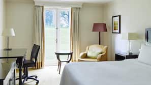 Premium bedding, pillow top beds, in-room safe, desk