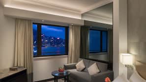 Free minibar, in-room safe, desk, blackout curtains