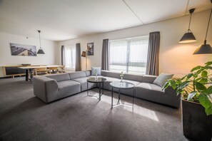 Suite | Living area | 34-inch TV with cable channels