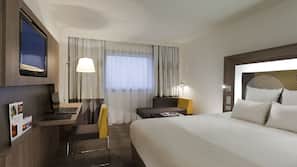 Premium bedding, free minibar items, in-room safe, desk