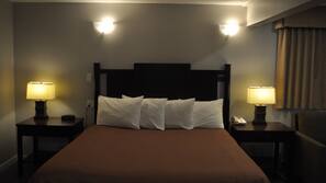 Desk, iron/ironing board, free WiFi, linens