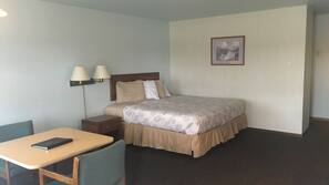 Iron/ironing board, free WiFi, alarm clocks