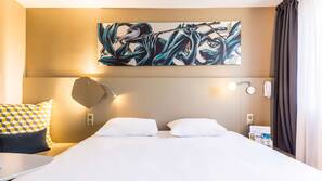 In-room safe, blackout curtains, soundproofing, iron/ironing board