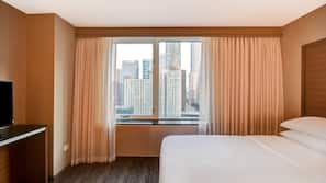 Literie hypoallergénique, coffre-forts dans les chambres, bureau
