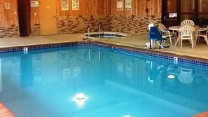 Indoor pool, seasonal outdoor pool