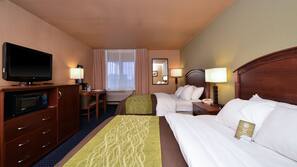 Premium bedding, desk, iron/ironing board, rollaway beds
